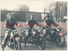 H598 Foto GST Magdeburg SBZ BMW AWO EMW Motorrad Wappen Emblem um 1955 bike