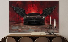 Leinwand Bild Kunst Motor Pop