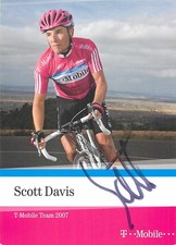 Scott Davis T-Mobile Team 2007 Autogrammkarte Radsport