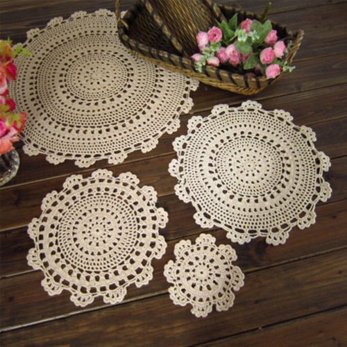 Vintage for beige häkeldecke - vintage,