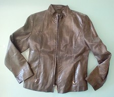 Sportliche Taifun Damen Lederjacke Gr. 38, braun, neuwertig