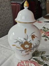 AK Kaiser Deckelvase Porzellan