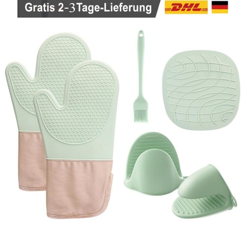 6er set ofenhandschuhe silikon - set,