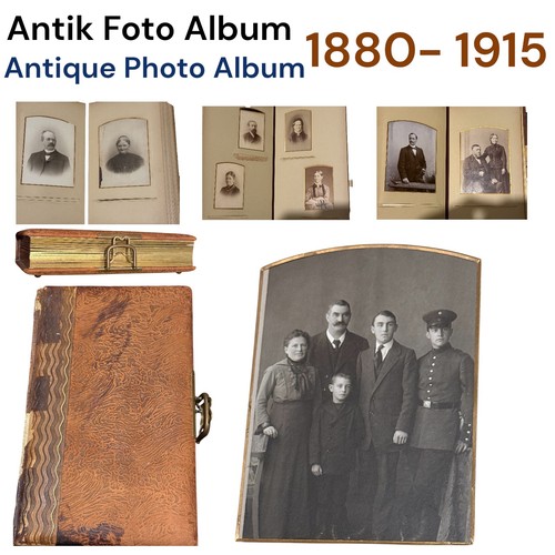 Vintage antik alte foto album - alte,