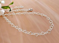 Herzkette Silber 925 Herz Kette Halskette 38 -50 cm echt Sterlingsilber kc202