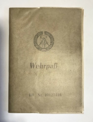 Ddr ausweis wehrpass alte - ddr:, ausweis: