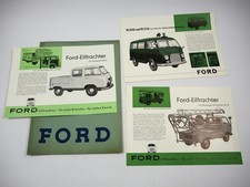 Mappe mit 3x Prospekt Ford FK