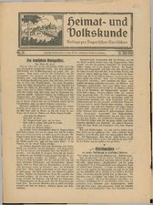 Heimat und Volkskunde. Beilage