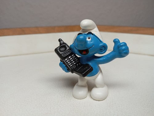 Schleich schlumpf handy - schlumpf,