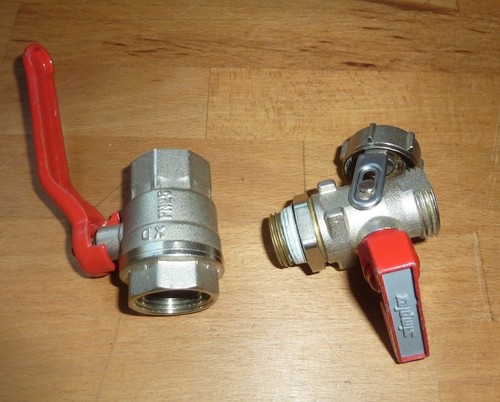 Absperrhahn und - 1/2",