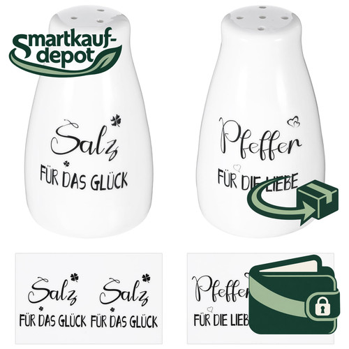 Salz und pfefferstreuer - und,