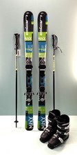 🎿 Kinder Ski Set 130 cm + Schuhe Gr. 39 / MP 25,0  + neue Skistöcke 🎿