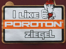 I like Poroton Sammler-Aufkleber ca. 100 x 160 mm