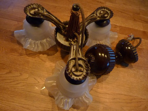Deckenlampe antik 1920er - ,