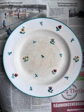Speiseteller Gmundner Keramik, Streublumen, 24 cm ø