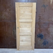 Schmale Tür gelaugt / Zimmertür Jugendstil um 1920 / DIN. rechts / H191 B74 S3cm