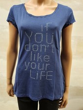 Shirt Blau S GAS Damen T-Shirt