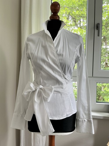 Umani bluse wickelbluse weiß - umani, bluse/wickelbluse