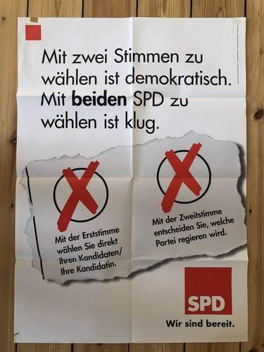Spd wahlplakat 1998 - spd,