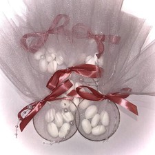 10x Handgefertigte Bonboniere – Gastgeschenk zur Hochzeit, Taufe, Kommunion usw.