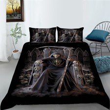Totenkopf bettwäsche set - 3d,
