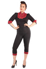 Rockabilly High Waist Gingham punk Caprihose Karo Capri Hose