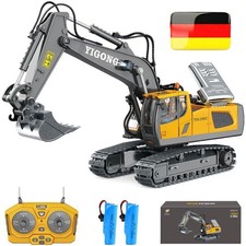 Ferngesteuerter Bagger Spielzeug für Kinder Auto Traktor RC mit Licht und Sound