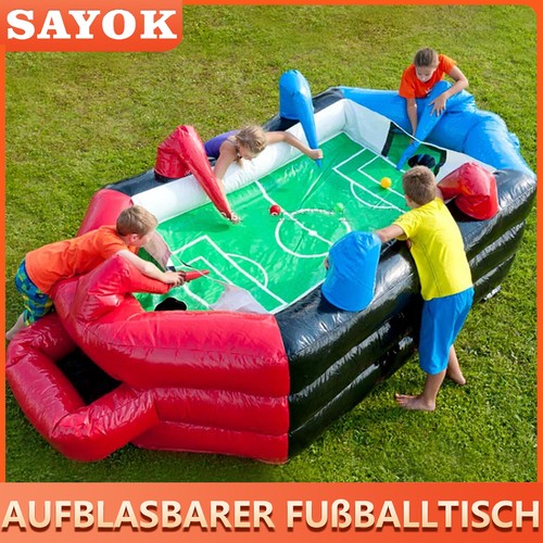 Aufblasbarer pvc fußballtisch - aufblasbarer, pvc-fußballtisch