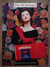 ORIG REKLAME WERBUNG  1982 SPRENGEL Vollmilch Schokolade