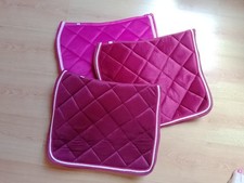 Schabracke Bordeaux Samt Shetland Shetty Mini Sattelunterlage Barock