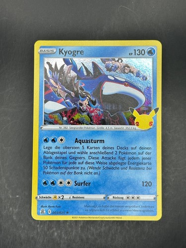 Kyogre 003 025 rare - kyogre,
