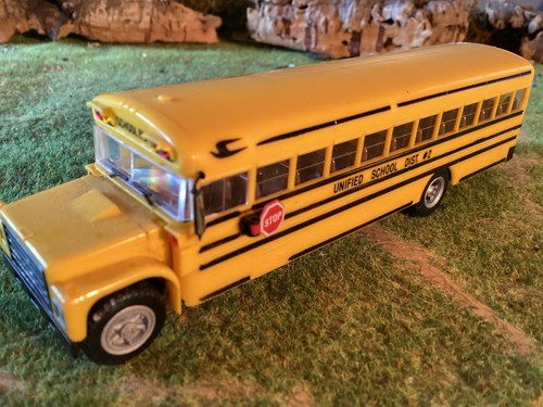 Herpa schulbus usa blue bird - schulbus,