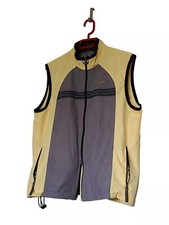 NIKE Windbreaker Weste ohne Arm, hellgelb/grau/schwarz, Gr. L, Polyester