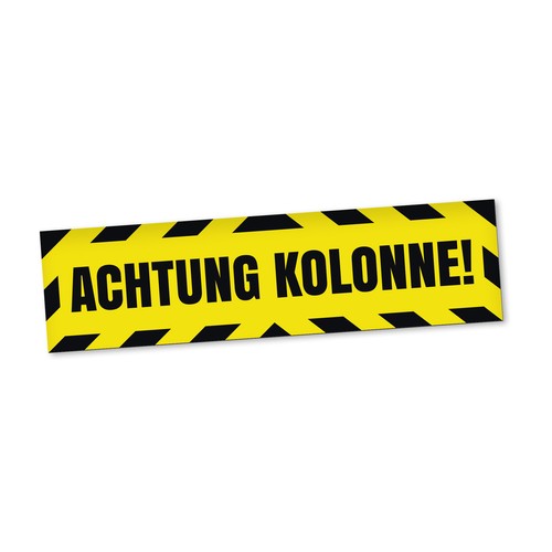 Achtung kolonne magnetschild - achtung,