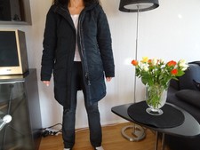 Damen-Daunenmantel schwarz von