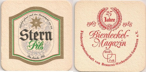 Stern pils alter bierdeckel - pils,