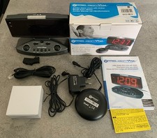 Geemarc Wake ‘n‘ Shake Senioren Wecker Vibration Blitzlicht Telefon groß Digital