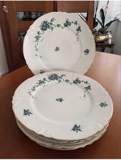 Hutschenreuther Abt. Paul Müller Selb 6 Speiseteller Porzellanrelief Ø 25 cm Top