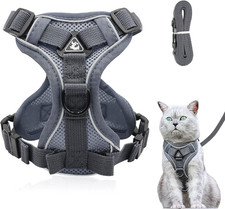 Katzengeschirr Soft S Grau