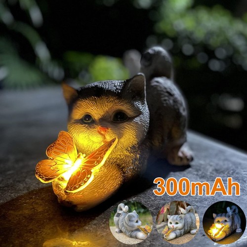 Katzenfigur solar katzen - katzenfigur,