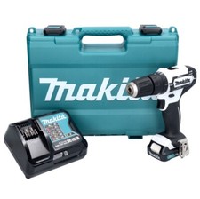 Makita HP 333 DSAW Schlagbohrschrauber 12 V 30 Nm Weiß + 1x Akku 2,0 Ah + Lader