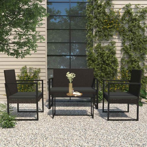 Gartenmöbel tlg mit kissen - 4-tlg.,