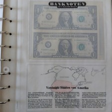 Banknoten der welt - USA 2 x 1