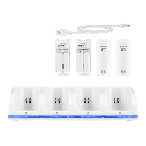 Wii ladestation 4in1 mit - 4in1,