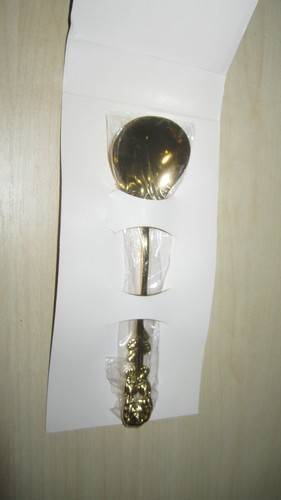 Zuckerlöffel goldfarben
