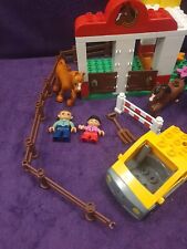 Lego Duplo 5648 Haus Bauernhof Pferdestall Reiterhof Stall Pferde Figur komplett