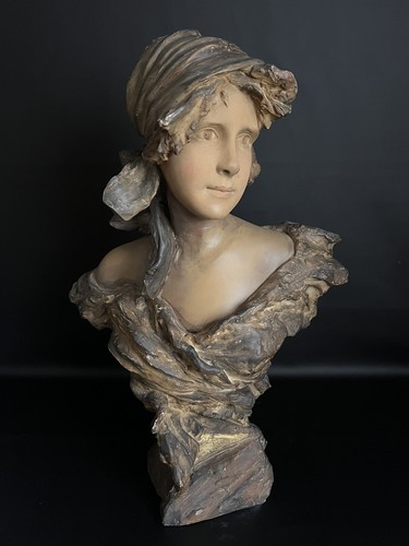 Jugendstil skulptur büste - skulptur,