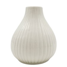 Zwiebel Vase weiß elegant