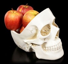 Weiße Totenkopf Schale /