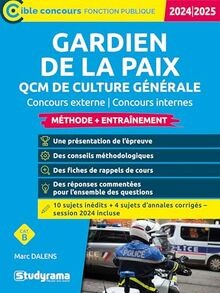 Gardien paix qcm de - gardien,